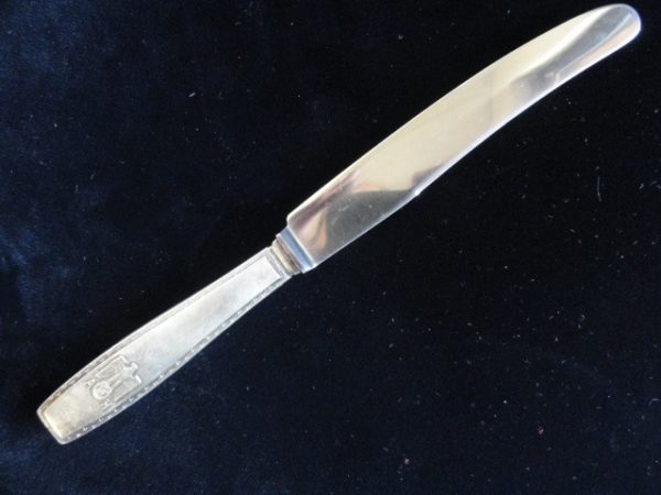 Adolf Hitler Formal Pattern Silver Flatware - Dinner Knife (#28928B)